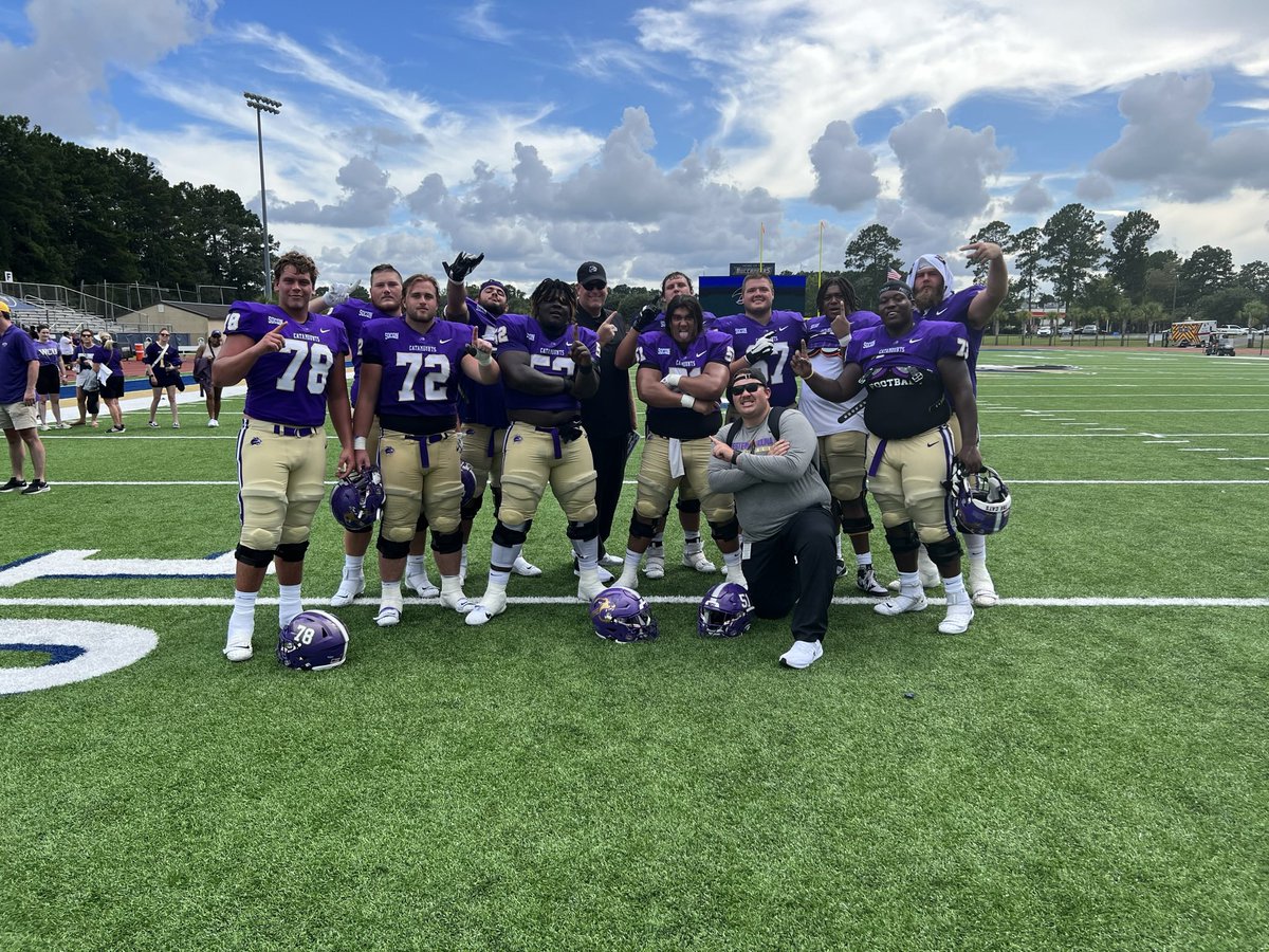 CoachDarveau's tweet photo. 600+ yds offense, No Sacks but more importantly the first WIN. These guys spilled it and I’m so proud of them!!! #BeTheBest https://t.co/KS9p80h4Ny