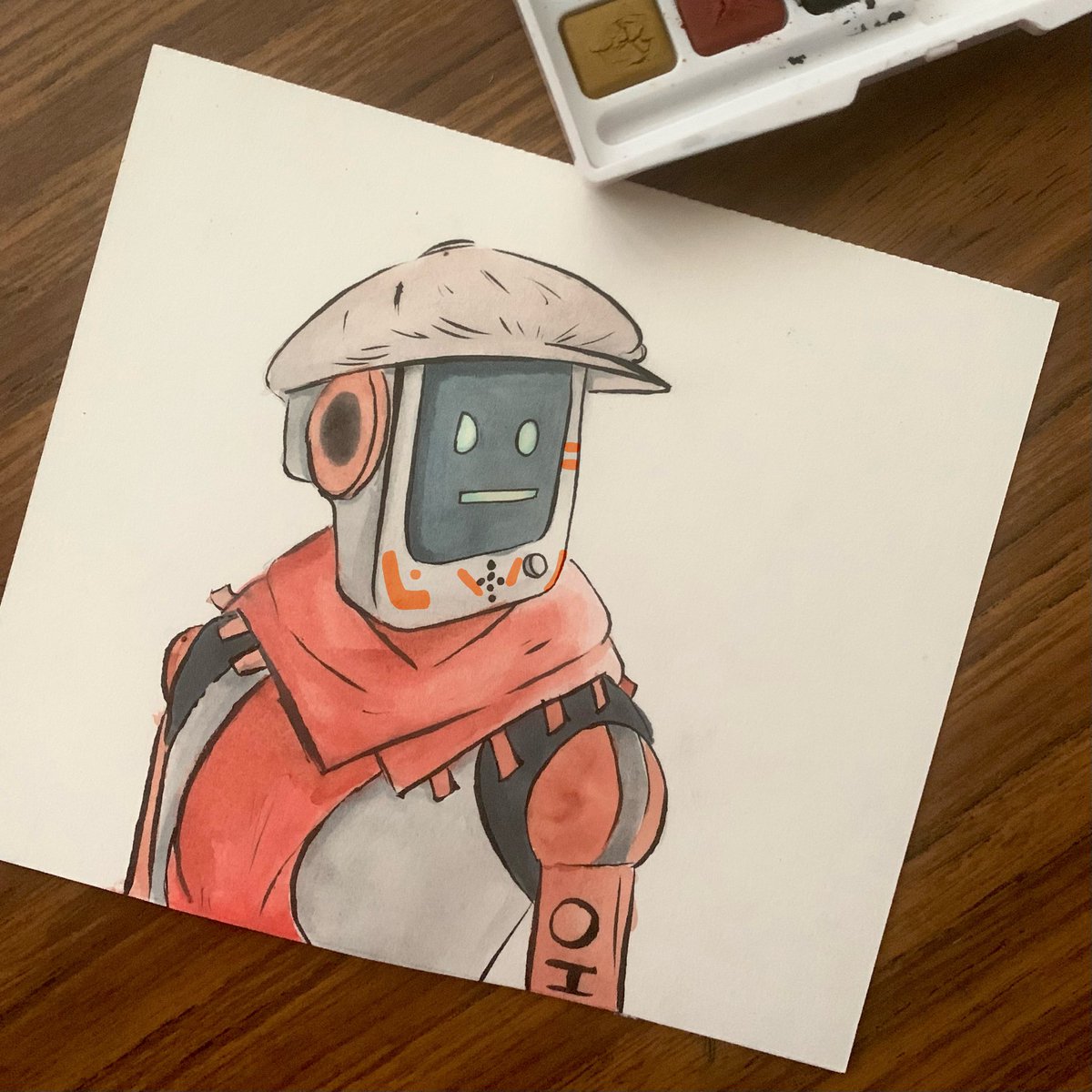 faffareux's tweet photo. My dearest Clem ✨
Sorry for repost, I forgot her face marking! ;;
#stray #strayclementine #straygame #straymomo #watercolor #painting #drawing #doodle #sketch #straycat #strayart #fanart #robot https://t.co/0YE1dtIoYM