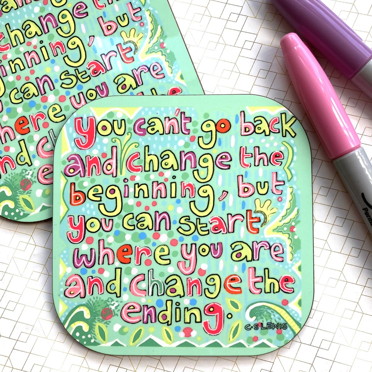 buck_lj's tweet photo. Start Where You Are Coaster, Motivational Quote, Positive Coasters, Thinking Of You, Housewarming Gift, Inspirational Gifts, Letterbox Gifts https://t.co/1kOonMxXD1 #Etsy #Slumbermonkey #DepressionGift https://t.co/I0dSxCfLos