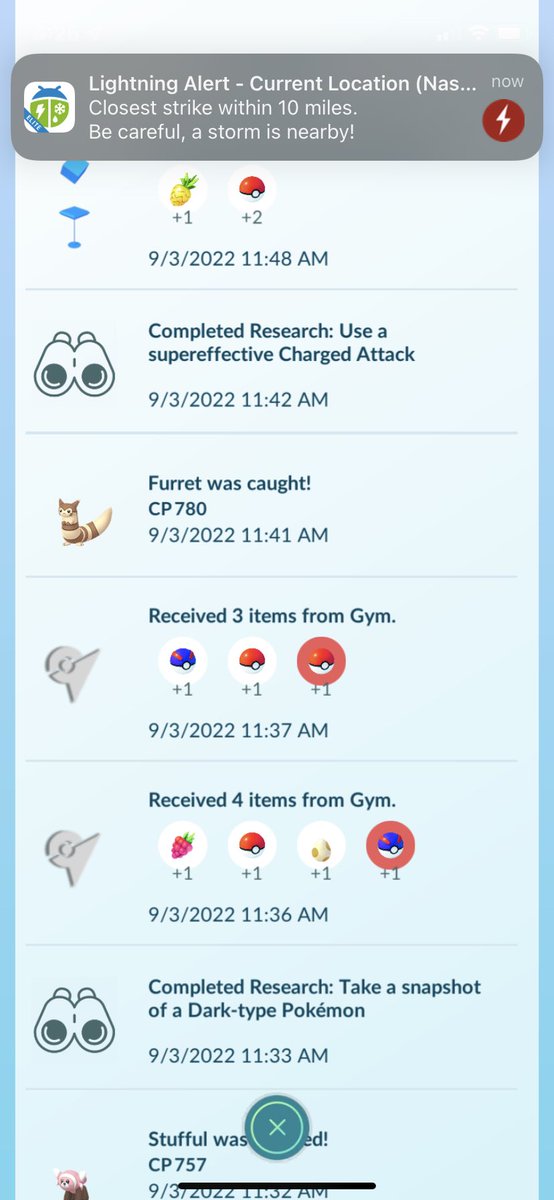 Skyline522's tweet photo. @NianticHelp were there issues with the inkay research today?? 3 event tasks complete and I didn’t get the credit for the catch on any of the 3. https://t.co/8ONaU3EJvS