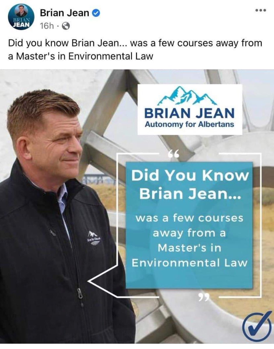 CupeAB's tweet photo. Brian Jean quit being an MP before his term was up.
He quit being an MLA before the term was complete.
Apparently, Brain Jean quit his masters degree before he finished.

Leadership for Alberta. 

#ableg https://t.co/YLnSQEGRew