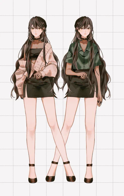 Casual Outfit ideas for my vtuber character :3 