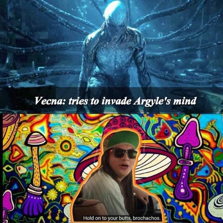 JKN_Show's tweet photo. Who's seen the new season?? 🖐️ Should we discuss it?
#JoshKnowsNothing #JKN #podcast #Twitch #subscribe #follow #memes #StrangerThings4 #vecna #argyle #Netflix #tv https://t.co/yT0JixsDfr