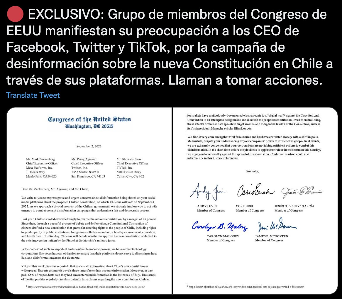 BotCheckerCL's tweet photo. Alguien más ha notado esto?

Una pista?👇 

"La carta del congreso de EEUU" https://t.co/hhPHOoCDXK