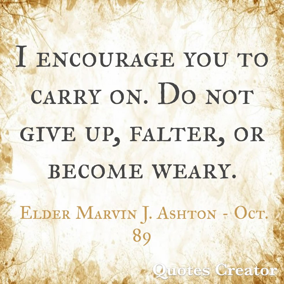 BabyBackSaint's tweet photo. Let us all press on. #LatterDaySaint #OnAJourney #TwitterStake #GeneralConference #GenConf #Oct89 #ElderAshton https://t.co/nYZ9aZ1GoR