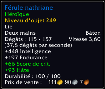 PechWow's tweet image. Regardez l’objet que je viens de recevoir : [Férule nathriane] #Warcraft