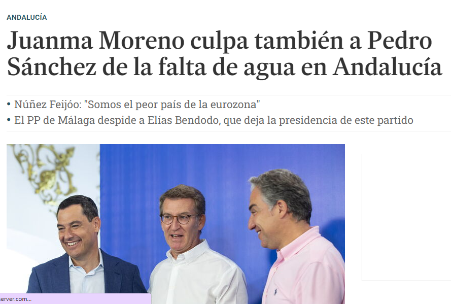 lourdescr3's tweet photo. En Andalucía hay riesgo de desabastecimiento de agua para unas 400.000 personas.
Andalucía es la Comunidad española con más campos de golf, con 93, seguida de Cataluña, con 39; Castilla y León (27), Comunidad Valenciana (26) y Madrid (23)
#PutoPP https://t.co/SJY6KqO280