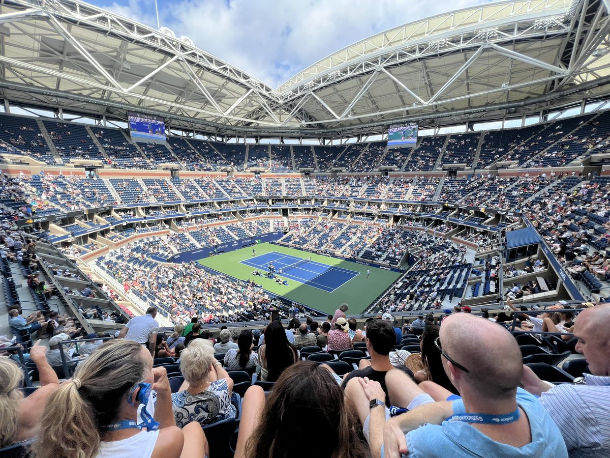 jackrooneyRTC's tweet photo. What a great visit to the 2022 US OPEN and get to watch Serena warm up before her last grand slam. https://t.co/iOjv6HWZVW