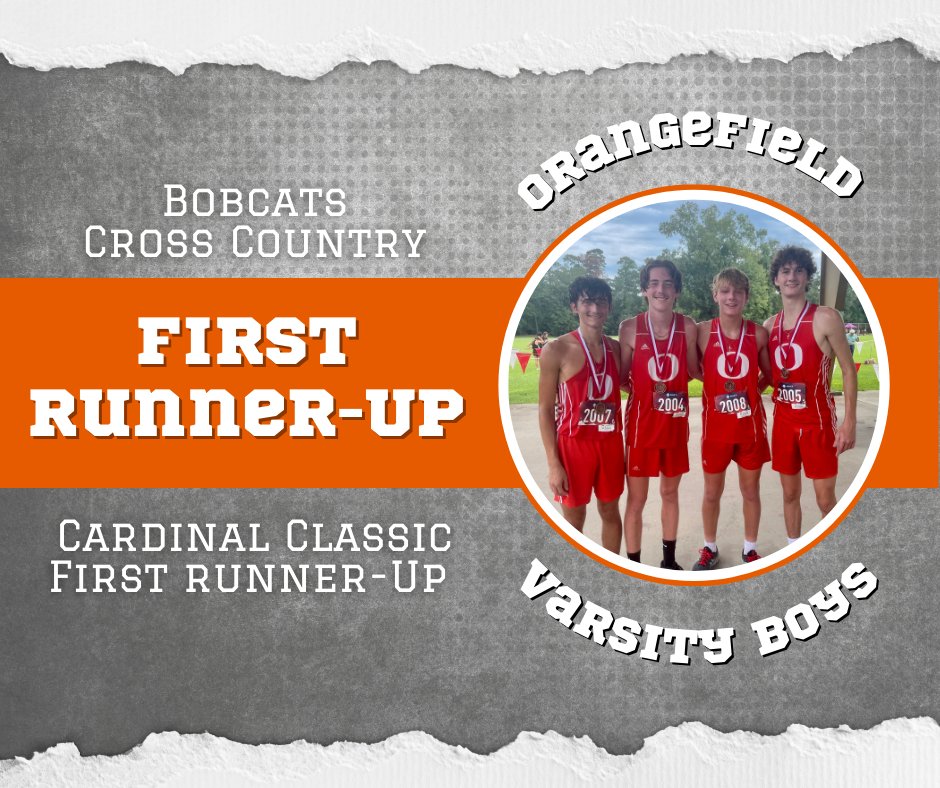 Another successful day for the Orangefield Cross Country team The medal count continues to climb as we saw a 3rd place finish in the girls 3200m run The boys saw a 5th, 9th, 11th, and 14th place finish in the 4A and under division 5K and the First runner up team title as well