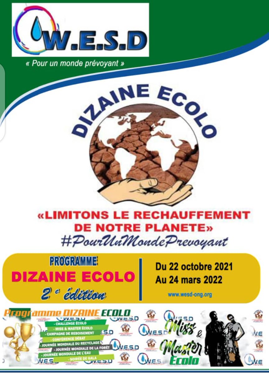 AngeloToueli's tweet image. La compétition (challenge) est le clou de l&apos;initiative écologique #PDE qui est rebaptisée au nom de son articulation principale : *CHALLENGE ÉCOLO*  pour devenir le Programme CHALLENGE ÉCOLO  (P.C.E.).

Lancement 3e édition dès le 22 octobre 2022

#PCE3 
#pourunmondeprevoyant