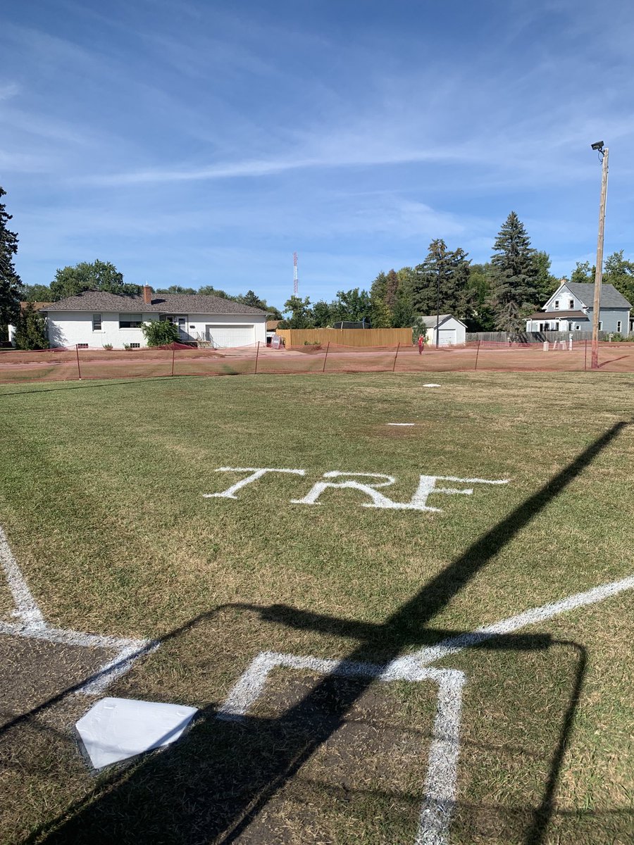 FTBsess's tweet photo. Legend s field prepped and ready for Tuesday Whiffle ball games. https://t.co/1AmobiZ7fD