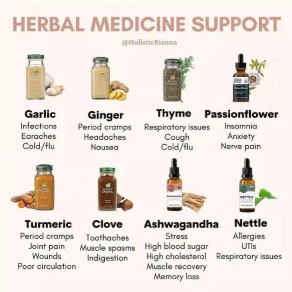 OrganicLiveFood's tweet photo. Top 10 herbs and spices to keep in your medicine cabinet  👇   https://t.co/iXEeLjlq7A https://t.co/tSAlckFUW8