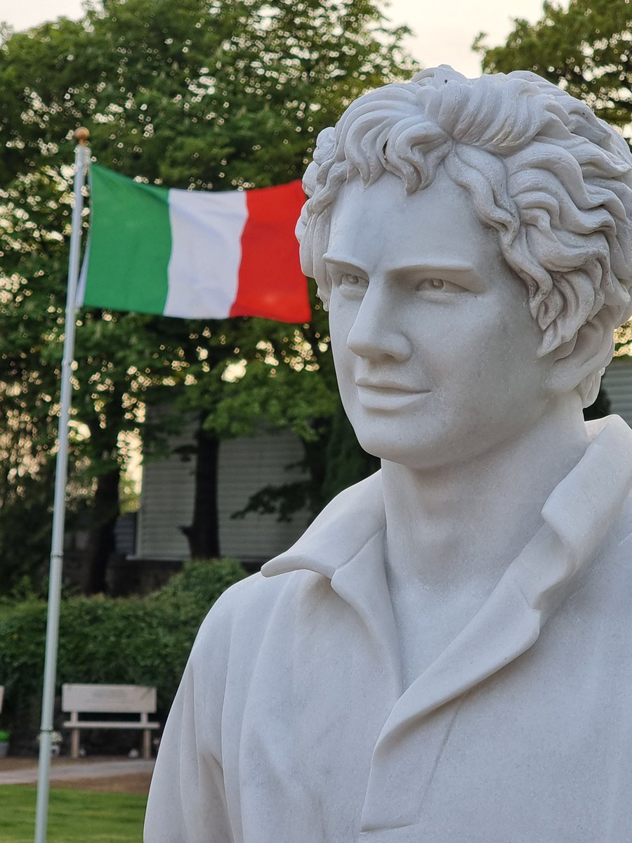 CarfinGrotto's tweet photo. The new statue of Blessed Carlo Acutis in the Grotto grounds. @carloacutis https://t.co/vQnsvkPv9a