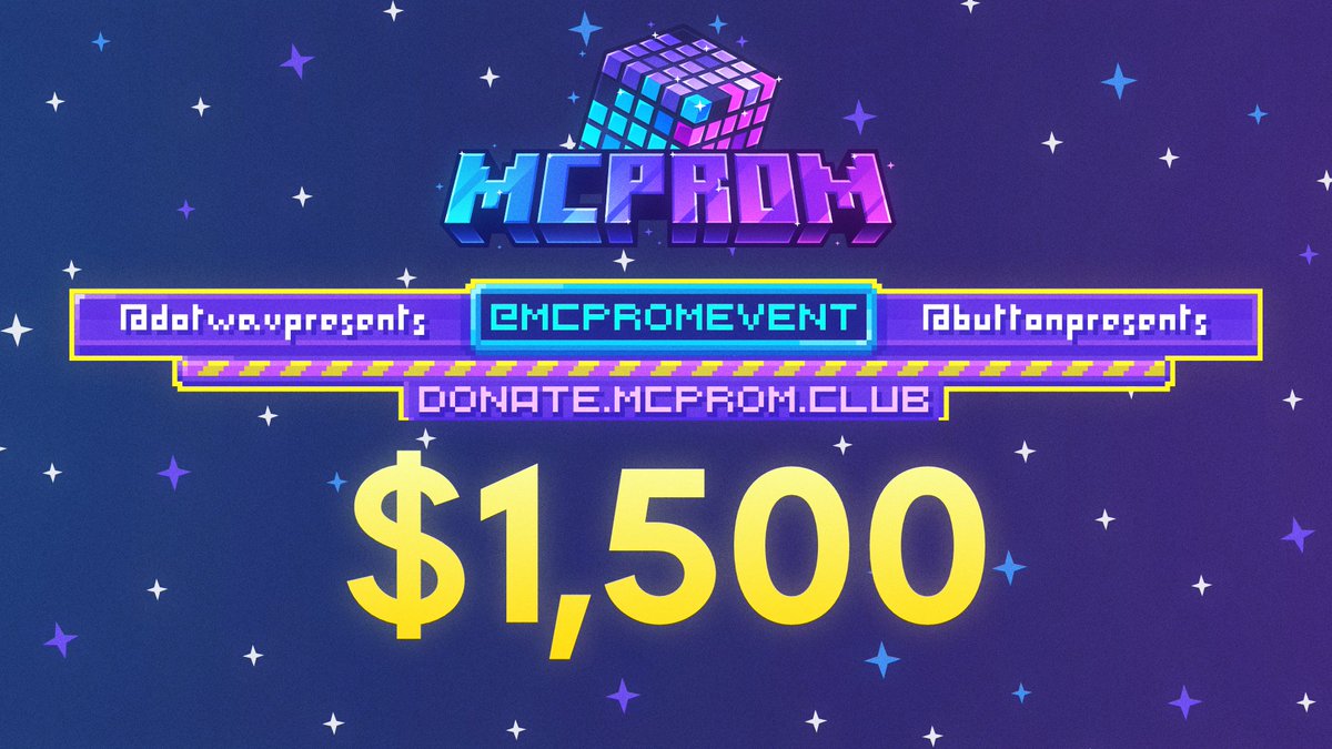 We just reached our goal of $1,500 for the Sarcoma Foundation! 🥳

Keep donating at donate.mcprom.club !!