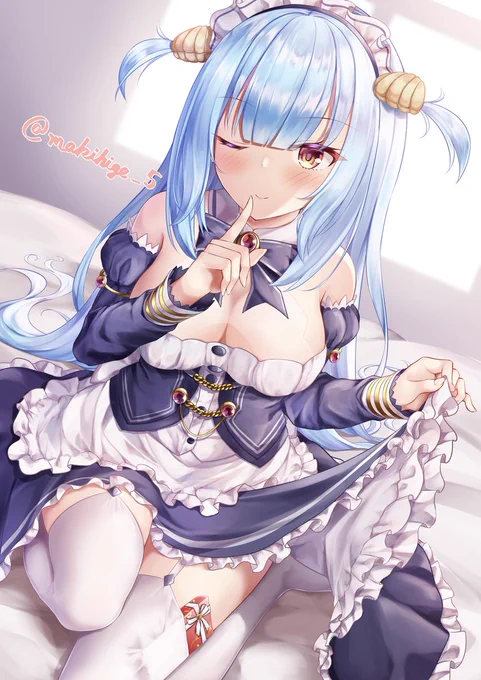 #給仕の日#アズールレーン5/10がメイドの日になっているなら、本日9/4を給仕の日としてもいいじゃない!というわけでアズレンにおける唯一無二の給仕、ネプチューンさんのイラスト再掲にございます大好きだぞネプチューンさん!!! 