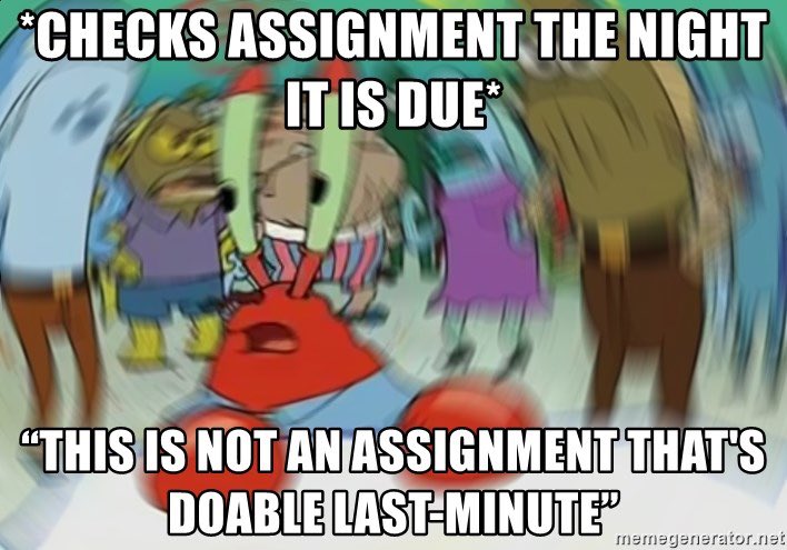 almostroland's tweet photo. #mco335 #mymeme #procrastigreat I felt like this is a meme that can resonate with more people than just myself. A mixture of surprise and frustration with a sprinkle of disappointment. #partialcredit https://t.co/CRa7TzXk17
