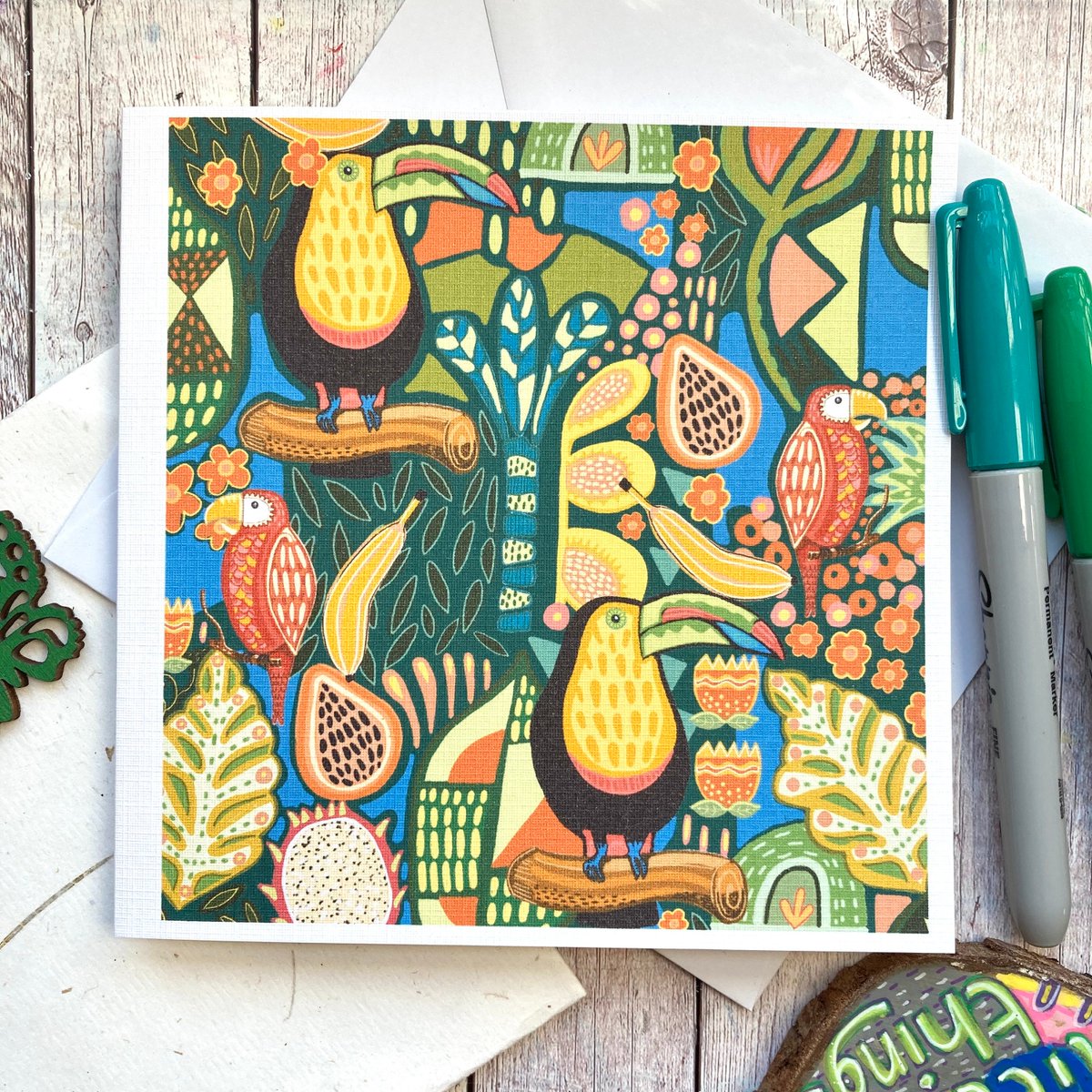 buck_lj's tweet photo. Toucan Bird Card, Tropical Birthday Card, Jungle Lover Card, Colourful Birthday Card, Friend Card, Any Occasion, Blank Greetings. https://t.co/7mUCQteAzs #Slumbermonkey #Etsy #TropicalVibes https://t.co/zCTIyTNJKC
