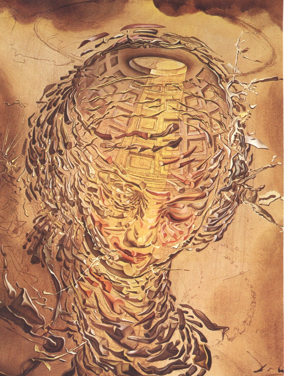 Raphaelesque Head Exploding, 1951 #surrealism #salvadordali wikiart.org/en/salvador-da…