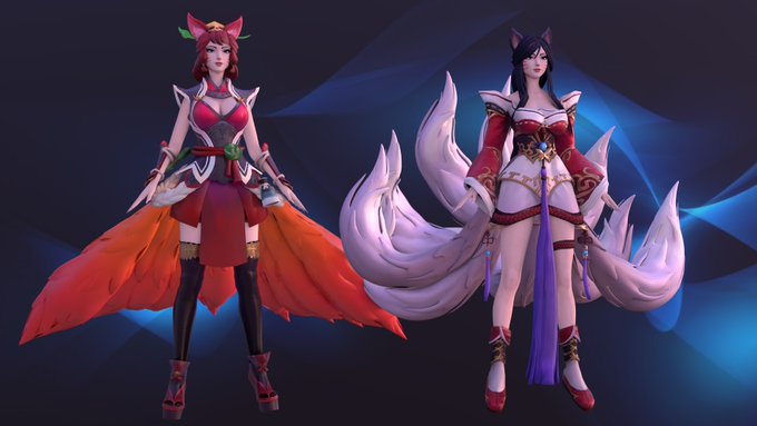 2 pic. Ahri league of legends, Blender model is now available on Patreon - https://t.co/9XEypuUr1C

1)