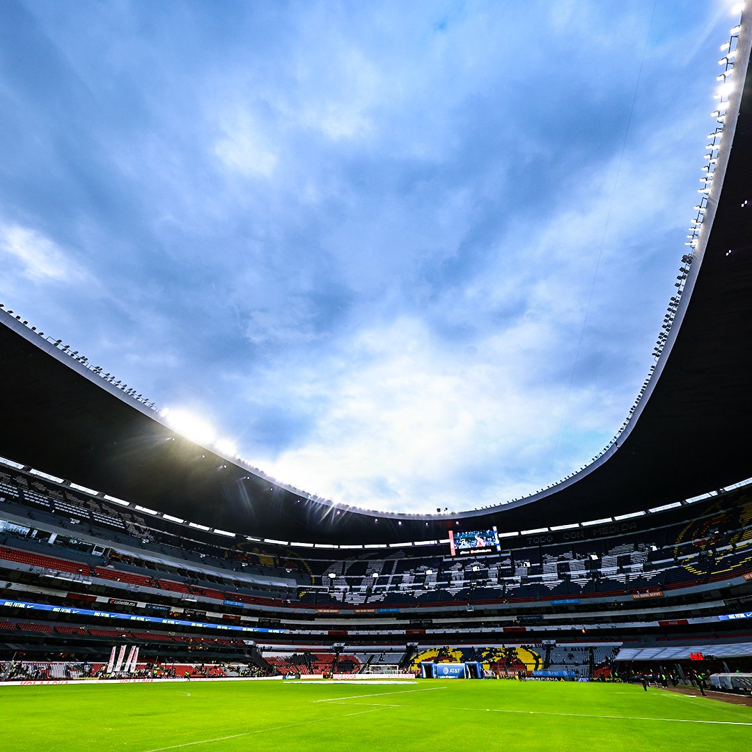 brfootball's tweet photo. The Azteca has to be one of the most photogenic grounds on the planet 🇲🇽 https://t.co/p9J2n7sLQS