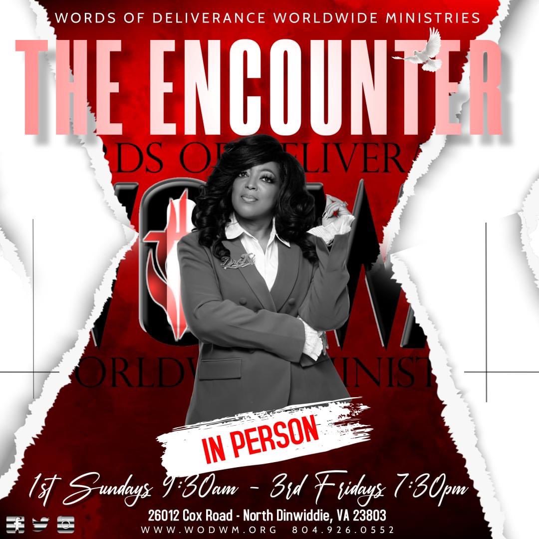 WODWM's tweet photo. You are invited to join us Sunday, September 4, 2022 at 9:30 AM for our The Encounter.  God has promised us a outpouring of FRESH OIL (Psalm 92:10) our Apostle @IAmDrKi will start the pour but many will minister and pour out during this service.  #joinus https://t.co/bYKsYOyLY7