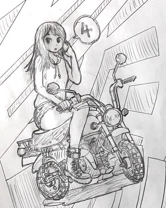 漫画「百年後」第4話の表紙の下描きと完成絵です🖋✨
服装を変更してました。 