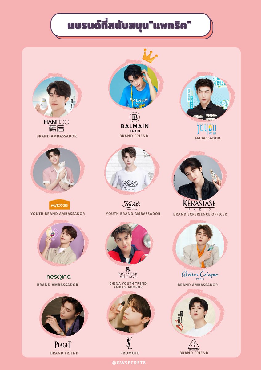 ตำแหน่งใหม่ กับแบรนด์​ที่อยู่กันมาตั้งแต่ไฟนอล
.
🎉Balmain Brand Friend​🎉
.
Patrick Balmain Pokémon
#PaiPai巴尔曼BrandFriend
#แพทริค <a href="/patrick_pppat/">Patrick</a>