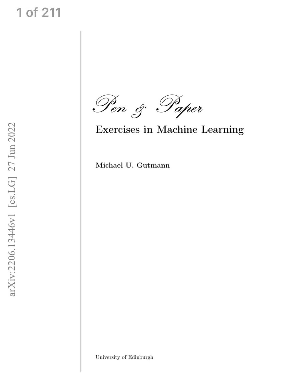[Download 211-page PDF] The conceptual #mathematics behind #MachineLearning with example-based learning: arxiv.org/abs/2206.13446
————
#BigData #DataScience #AI #ML #LinearAlgebra #Calculus #Inference #Graphs #DirectedGraphs #DiscreteMathematics #Probability #Statistics