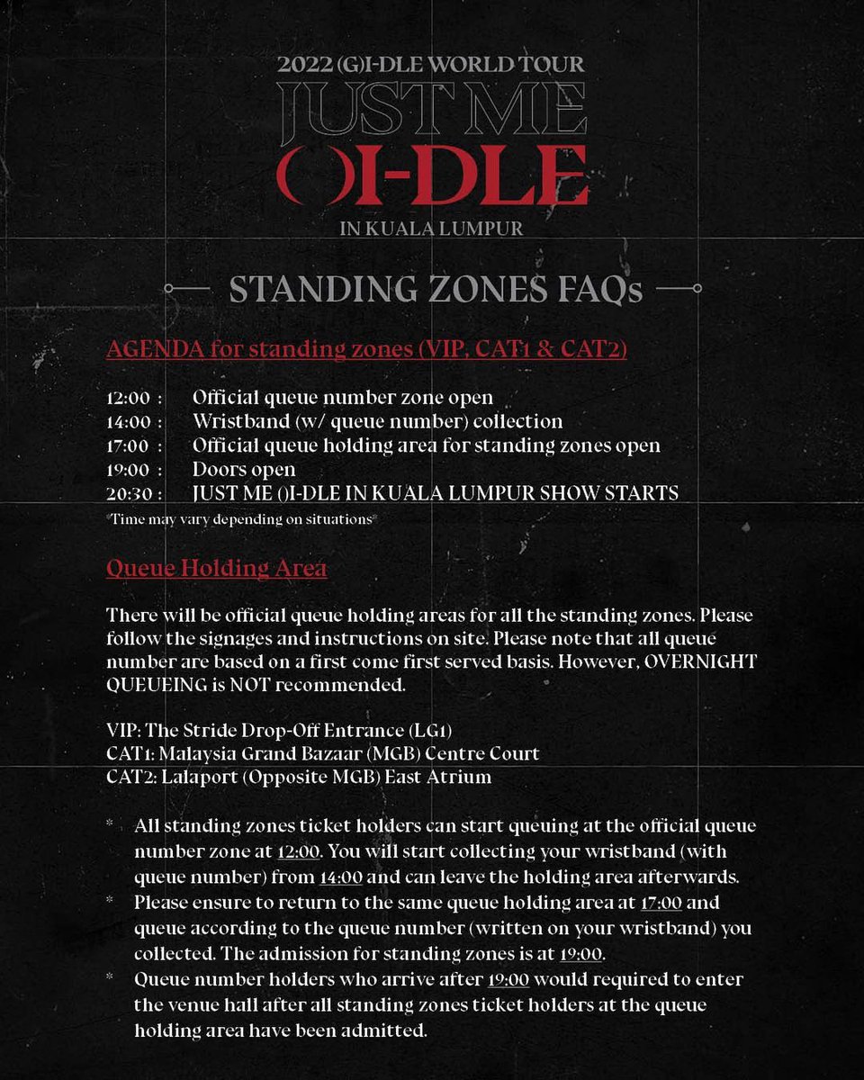 GIDLEMY_138910's tweet photo. [OFFICIAL]

(G)I-DLE IN MALAYSIA STANDING ZONE FAQs https://t.co/o2Zr3rLbxK