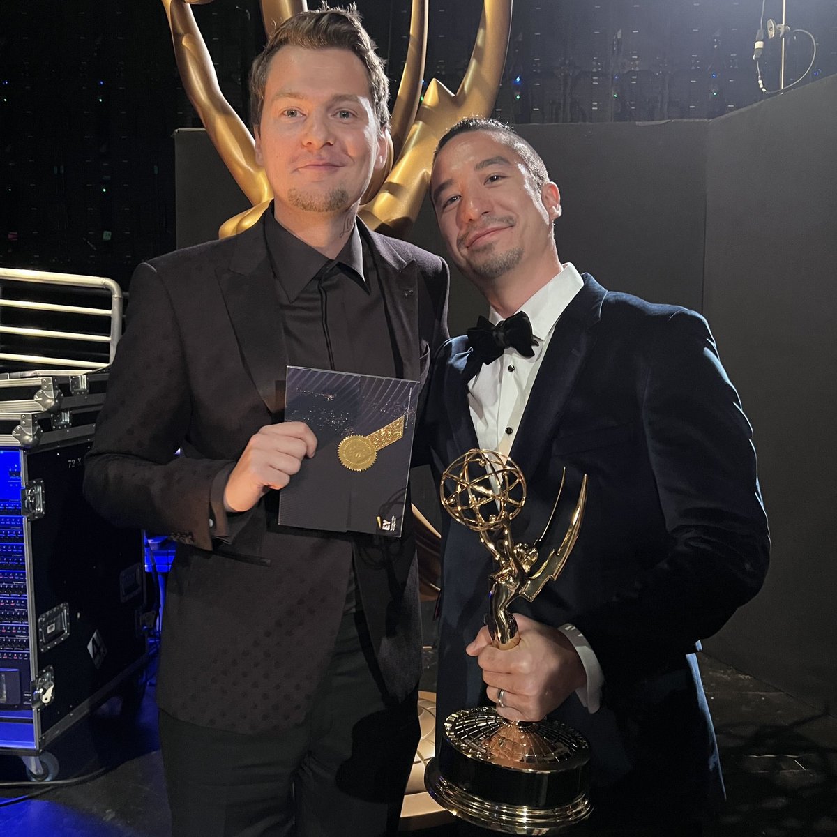 Arcane (@arcaneshow) on Twitter photo Honored doesn’t even begin to describe how we feel about winning the #Emmy for 𝑶𝒖𝒕𝒔𝒕𝒂𝒏𝒅𝒊𝒏𝒈 𝑨𝒏𝒊𝒎𝒂𝒕𝒆𝒅 𝑷𝒓𝒐𝒈𝒓𝒂𝒎.
Thank you to our incredible team at @RiotGames and Fortiche, the <a href="/TelevisionAcad/">Television Academy</a>, and the greatest fans (yes, you) for making this possible. Honored doesn’t even begin to describe how we feel about winning the #Emmy for 𝑶𝒖𝒕𝒔𝒕𝒂𝒏𝒅𝒊𝒏𝒈 𝑨𝒏𝒊𝒎𝒂𝒕𝒆𝒅 𝑷𝒓𝒐𝒈𝒓𝒂𝒎.
Thank you to our incredible team at @RiotGames and Fortiche, the <a href="/TelevisionAcad/">Television Academy</a>, and the greatest fans (yes, you) for making this possible.
