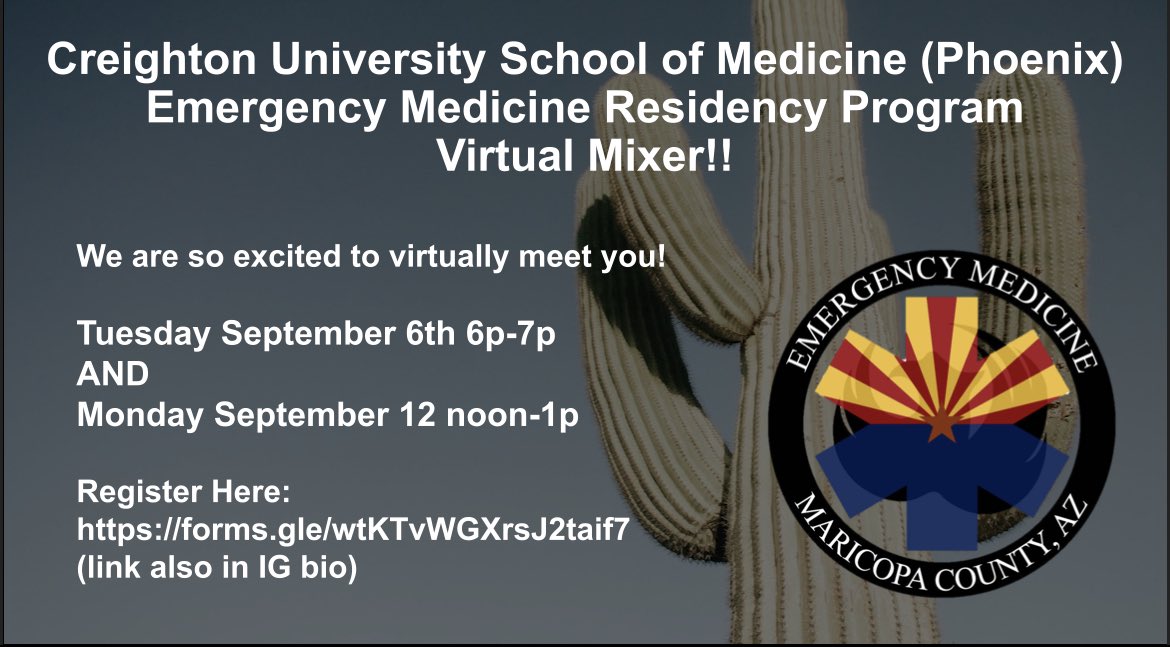 Come meet our residents and faculty!
#EMBound 
#Match2023