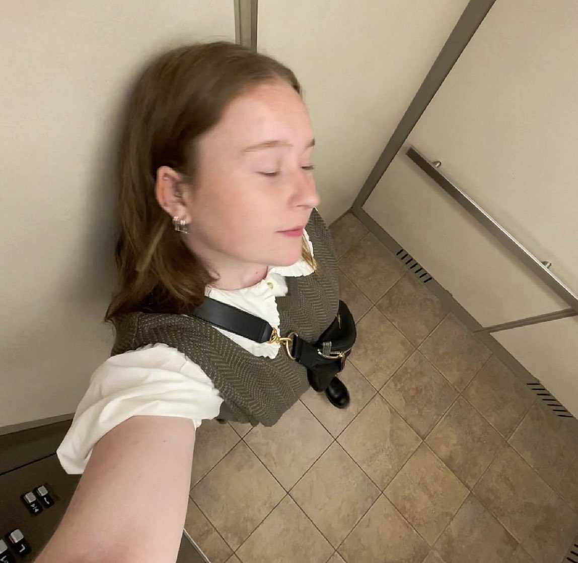 public bathrooms are gross but the lighting in here was good so