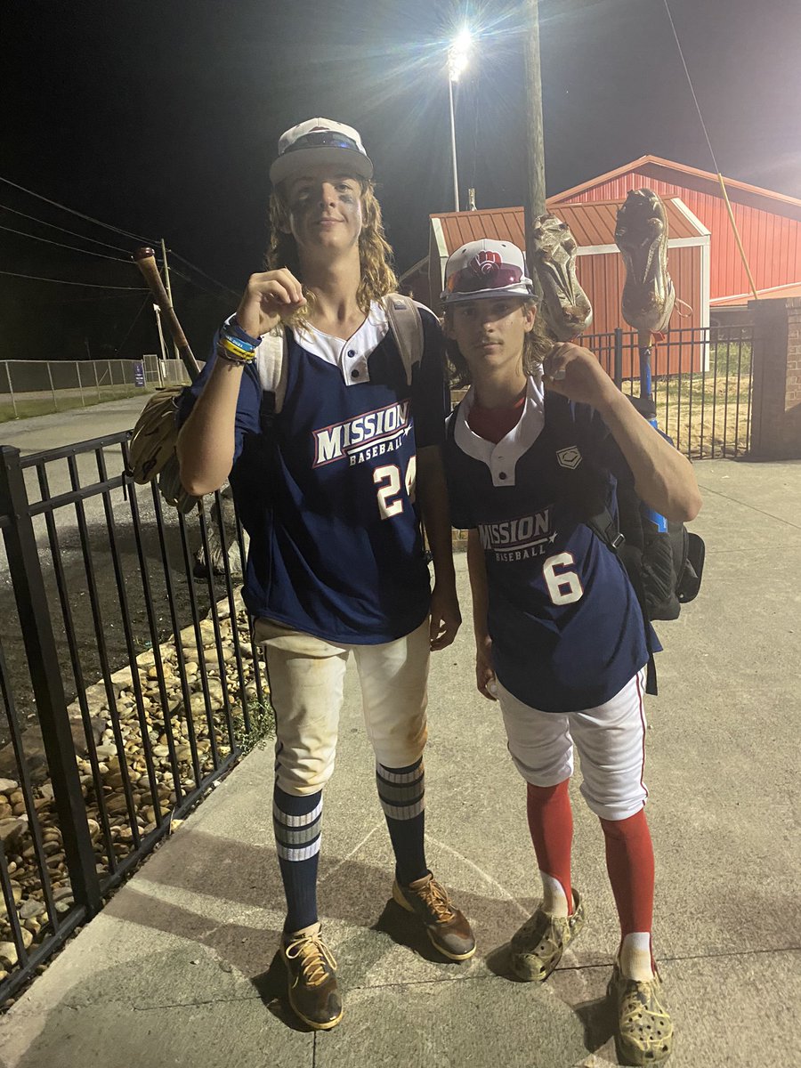 bballmission25's tweet photo. Mission 16u Braden Gorski @walkervalleybsb and Cooper Davies @SHSBaseballCATS  combined for a gem on the mound throwing a no hitter!! https://t.co/Z1rob84ZMX