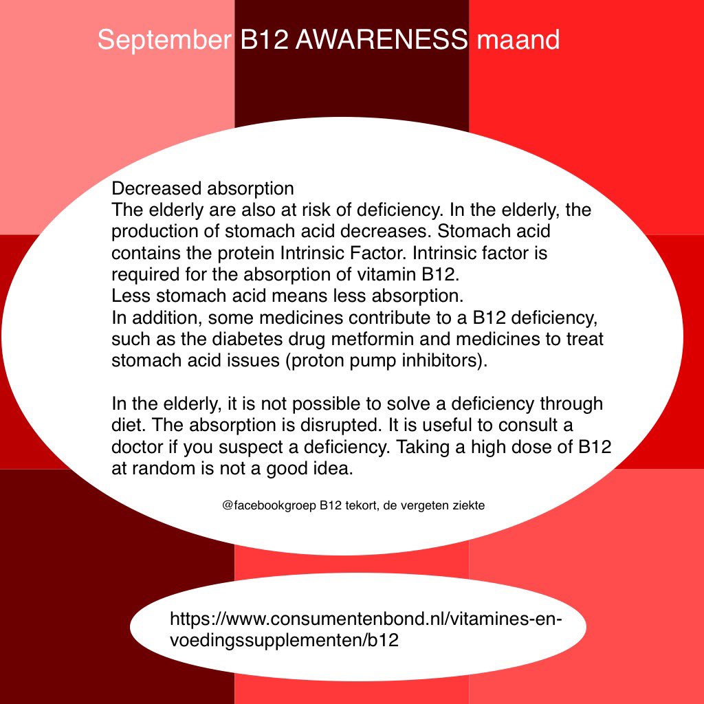 B12tekort's tweet photo. B12 awareness month day 4, September 4

Nederlandse (Dutch) en Engelstalige (English) tekst

#B12awarenessmonth #B12awarenessmonth2022 #B12tekort #B12 #B12deficiency #RETWEETME  #DELENMAG #DELENGRAAG https://t.co/7hvp37luEG