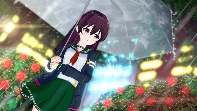 如月ちゃんの改二衣装の変更した後、目をいじってたら原作に近い目があったので変更した。前よりもかなり良くなったと思う。#艦これ #如月#コイカツ #koikatsu 