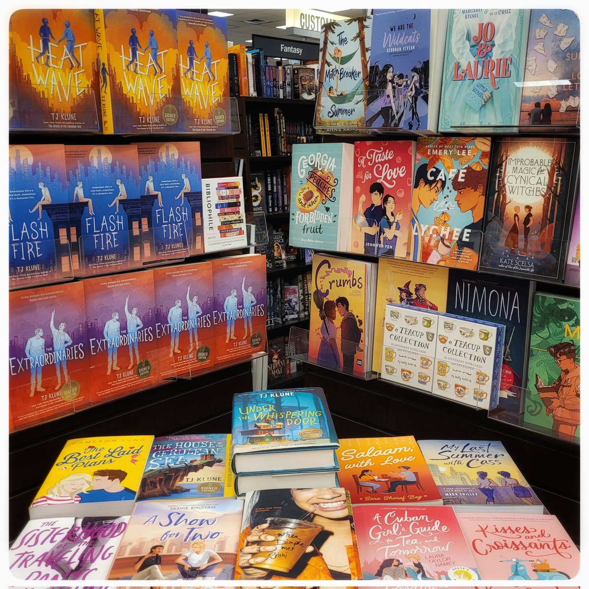 BNStPeters's tweet photo. As autumn nears, we are feeling a little more cozy. Any of these books would be warm and lovely with a Pumpkin Spice Latte and a soft chair.
.
.
.
#bnbooks #cozyreads #bnstpeters #klunatics #bnya #yabooks https://t.co/L6ppxk0bJf