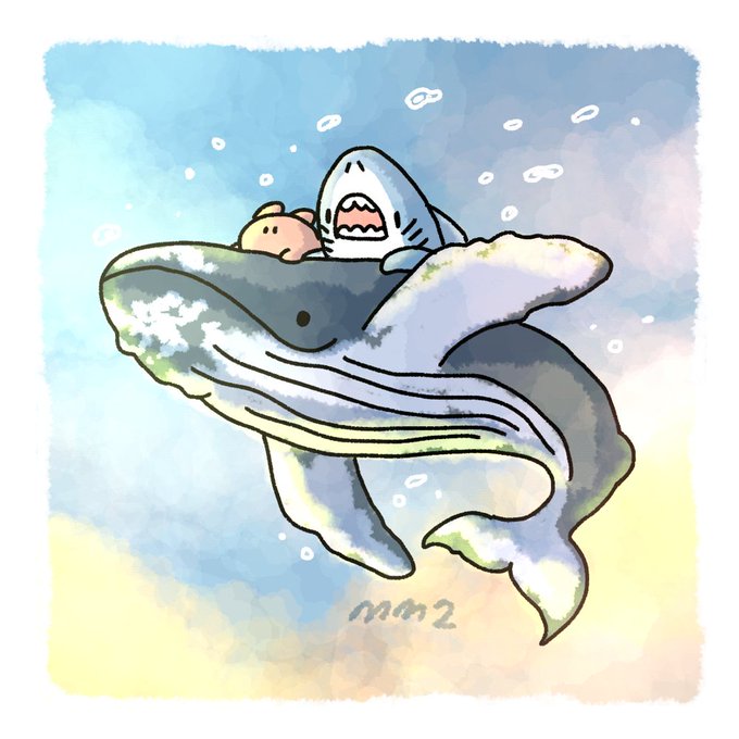 「クジラ」のTwitter画像/イラスト(新着)｜3ページ目)