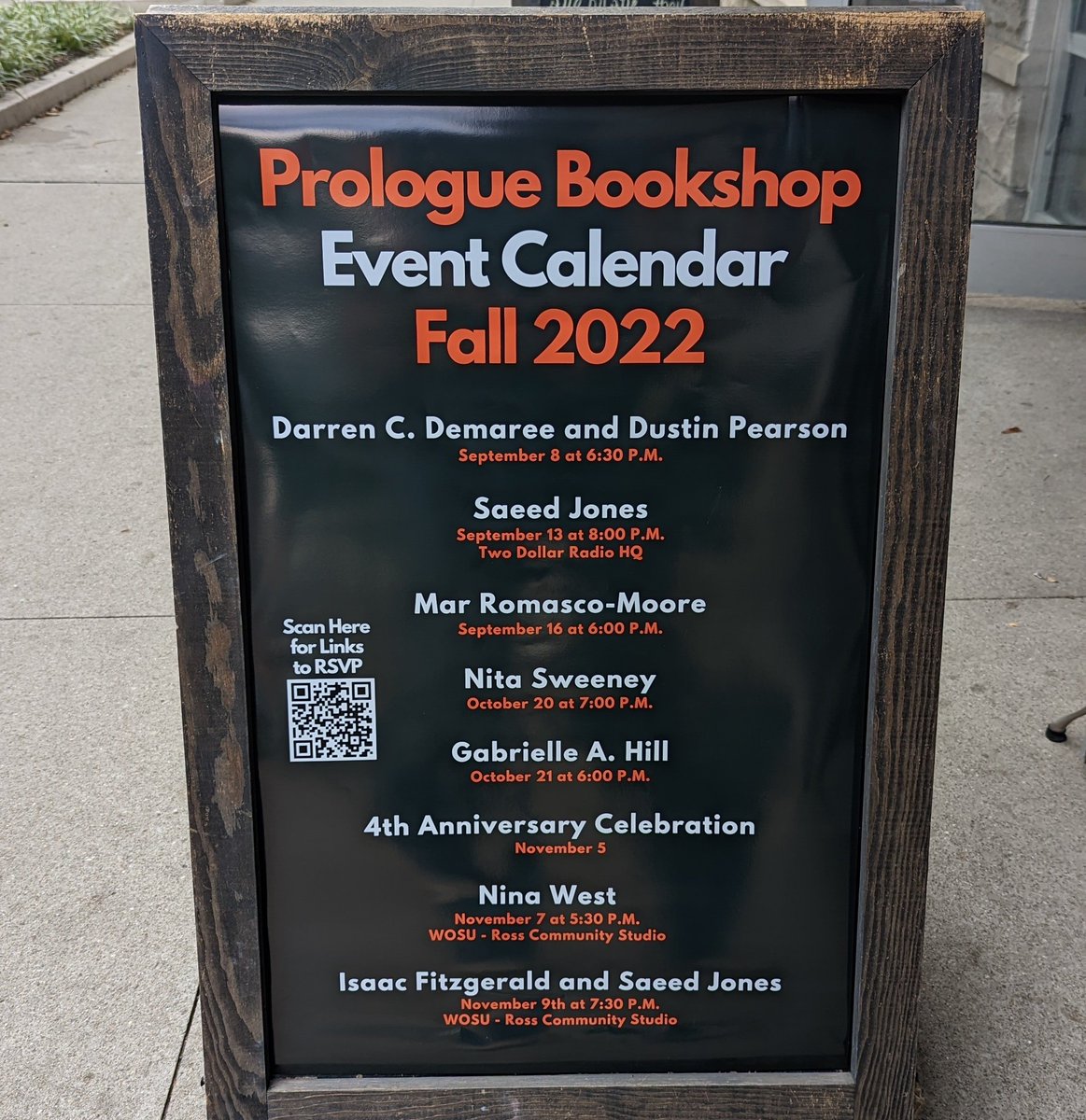 We've got an incredible set of events coming up this fall, hope you can join us! RSVP at prologuebookshop.com/events.