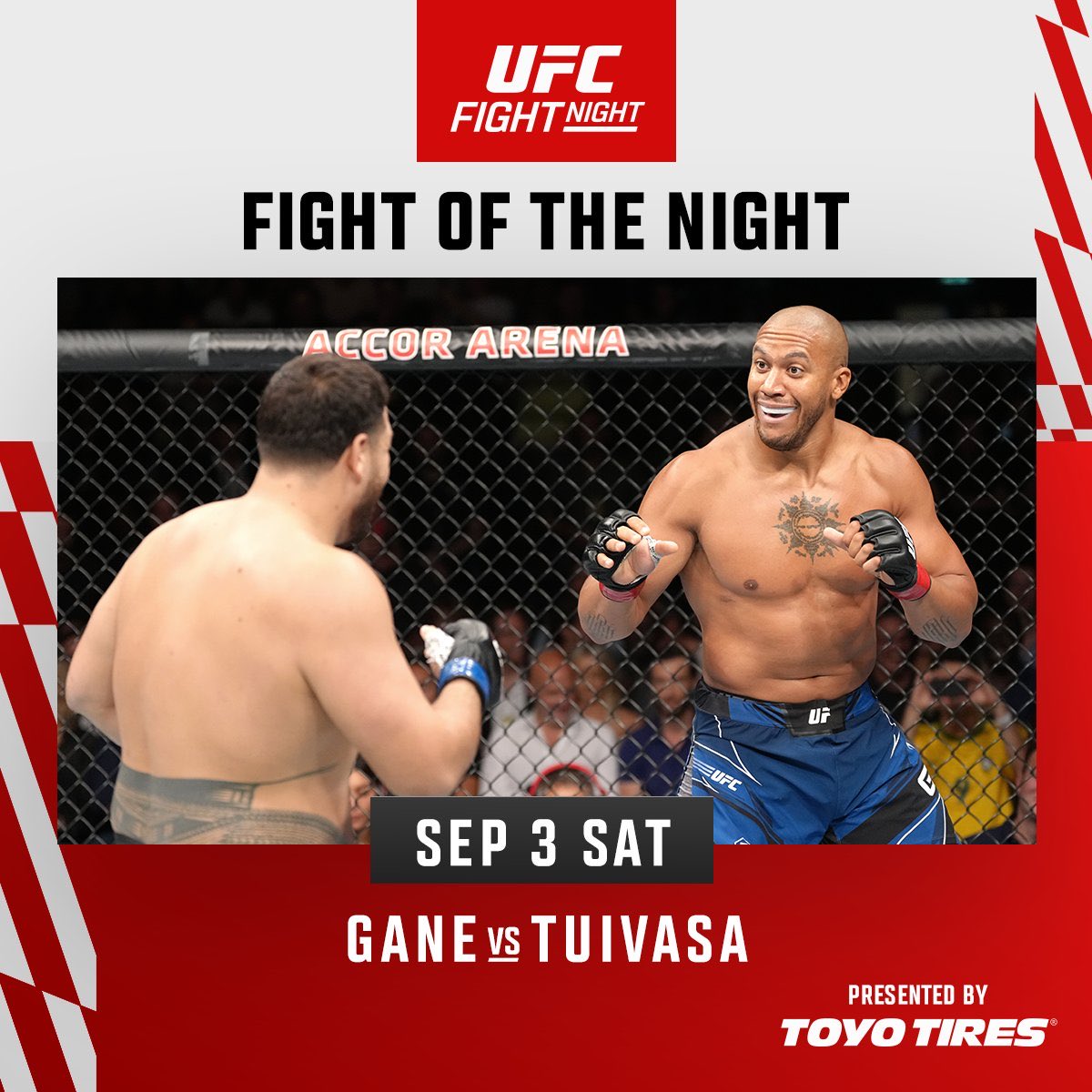 🚨 LE MAIN EVENT ENTRE GANE ET TUIVASA EST NOMMÉ FIGHT OF THE NIGHT ! #UFC278