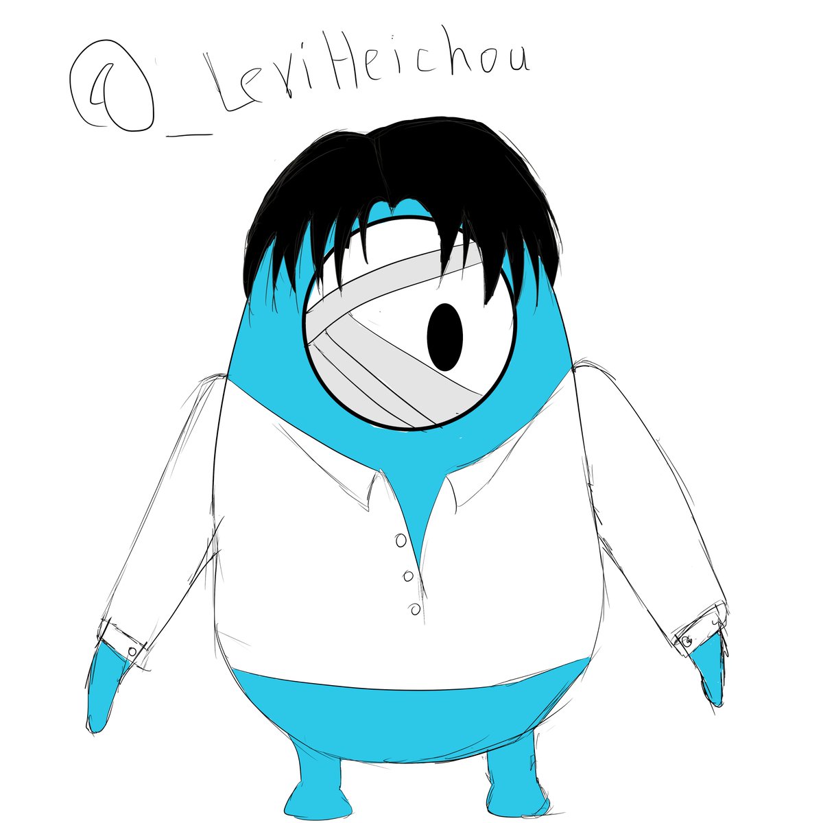 || Since <a href="/Regimentsx14TH/">⌜ 14ᴛʜ ⌟ —𝑯𝒂𝒏𝒋𝒊</a> and I have been playing Fall Guys recently, I couldn't help but draw Hanji and Levi as them 🥺🥺🥺