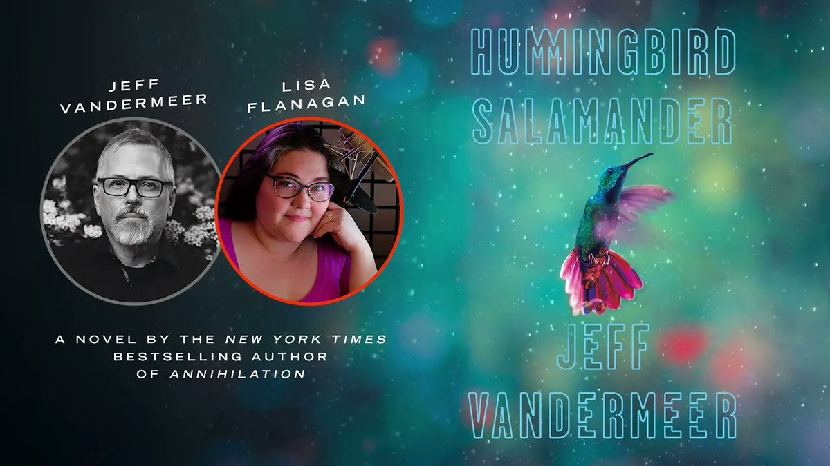 BlackstoneAudio's tweet photo. Get your bookish buzz on this #NationalHummingbirdDay with a closer look at how magic is made behind the Blackstone booth via #HUMMINGBIRDSALAMANDER author @jeffvandermeer’s interview with @lisur, the all-star narrator behind the noir #ecothriller!
🌺https://t.co/WVAuIjZDuM https://t.co/KuYKEfp07H