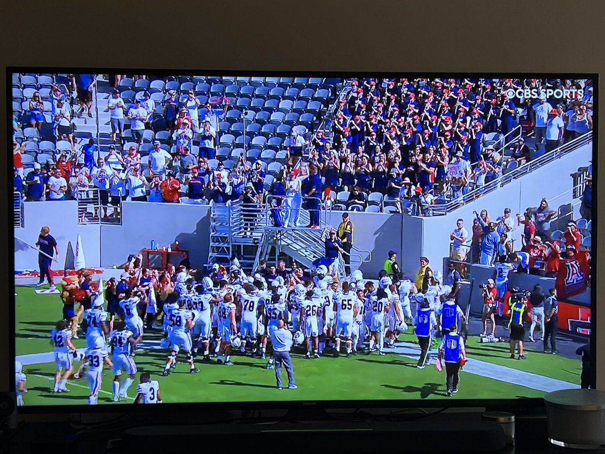 alohawildcat's tweet photo. The smiles on @ArizonaFBall faces say it ALL!!! It’s been a long time coming & great to see fun back in AZ football!! Ready for next weekend in #ArizonaStadium to kick things off at home #BearDown #RiseWithUs #WildcatNation bc #ItsPersonal https://t.co/x2lb9EhBXa