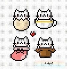 LouLouCheecher's tweet photo. Cute little pixel art! Perfect for Perler bead patterns! I found these on Pinterest. #perler #perlerbeads #pixelart #pixels #hamabeads #artkalbeads #hama #artkal #fusebeads #meltybeads #patterns #kandi #kandipatterns #beadart #beadartpatterns https://t.co/cQoW87AAET