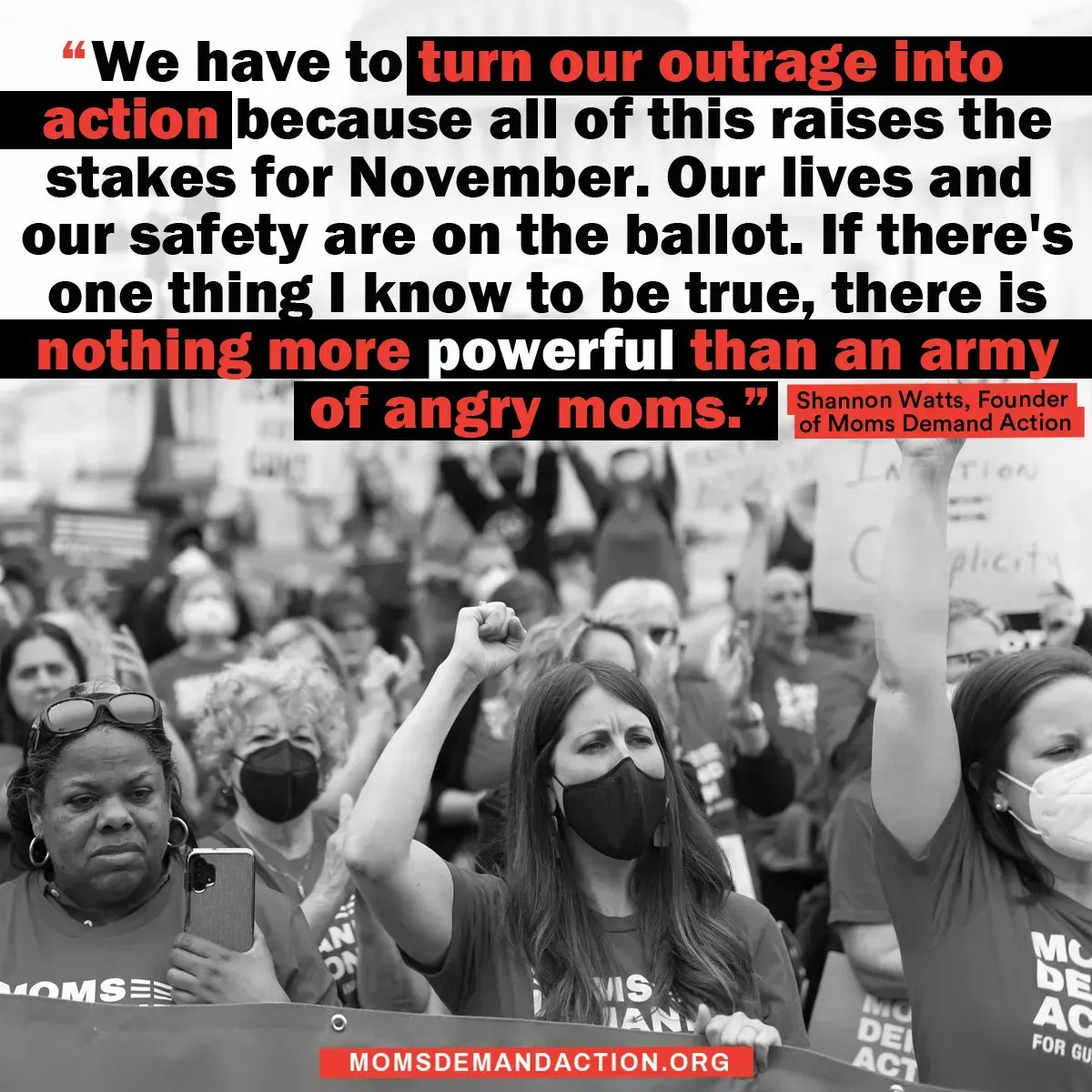 MomsDemand's tweet photo. Turn your outrage over senseless gun violence into action this election season. 

Text ELECTIONS to 644-33 to help us elect candidates who are committed to ending our nation’s gun violence crisis. https://t.co/ArHObgWiqG