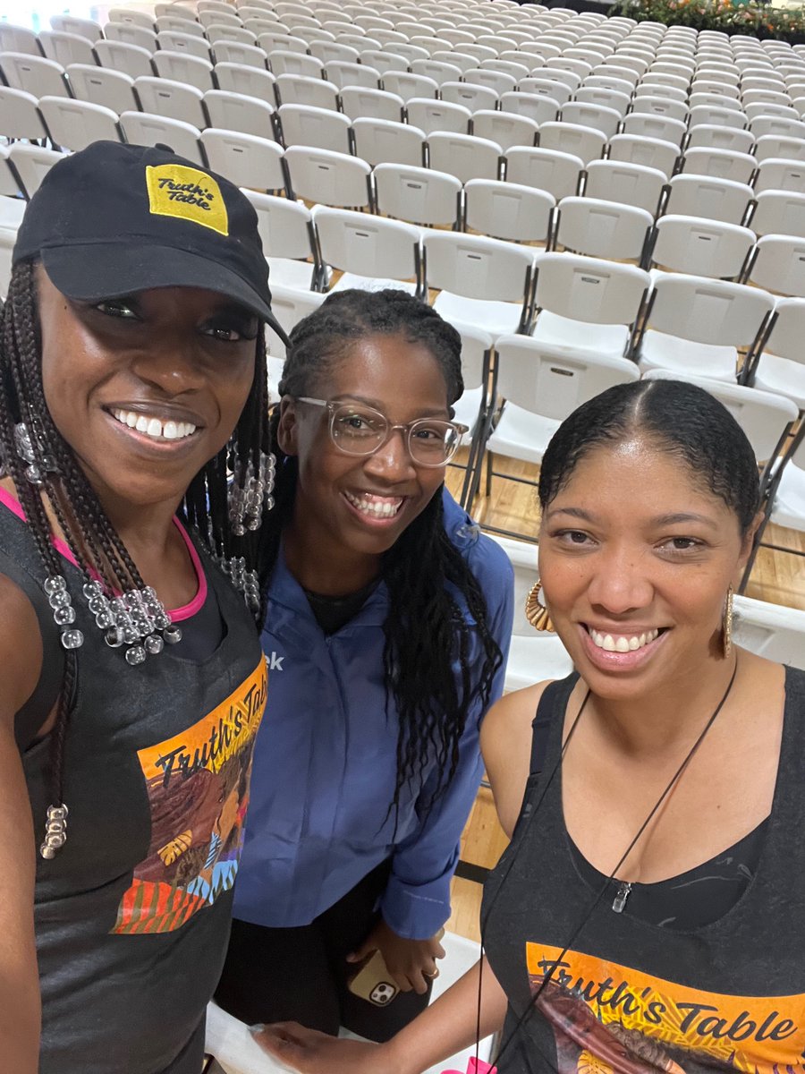 DrCEdmondson's tweet photo. @GirlTrek #stressprotest is full of fun, fitness, friendship …and a few @TruthsTable listeners and readers. https://t.co/pH3ic42S38