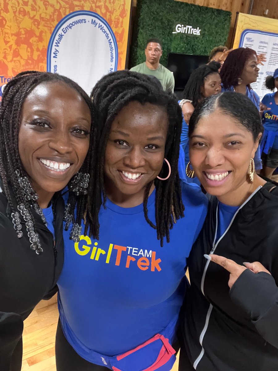 DrCEdmondson's tweet photo. @GirlTrek #stressprotest is full of fun, fitness, friendship …and a few @TruthsTable listeners and readers. https://t.co/pH3ic42S38
