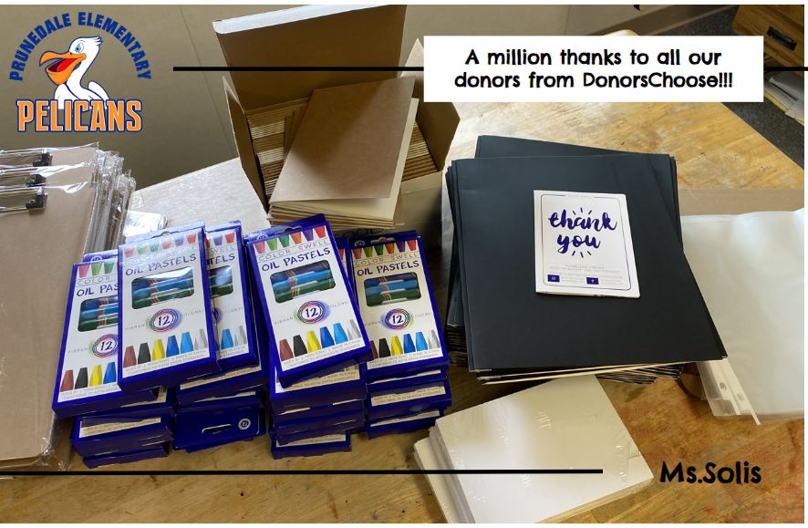 MsSolis's tweet photo. Project "Getting Ready To Rock This School Year" was fully funded via @DonorsChoose! Big shout out to all our donors...#Room23Rocks #TeamPelican is filled with #gratitude! You're the best! https://t.co/zK1l9ujkJB