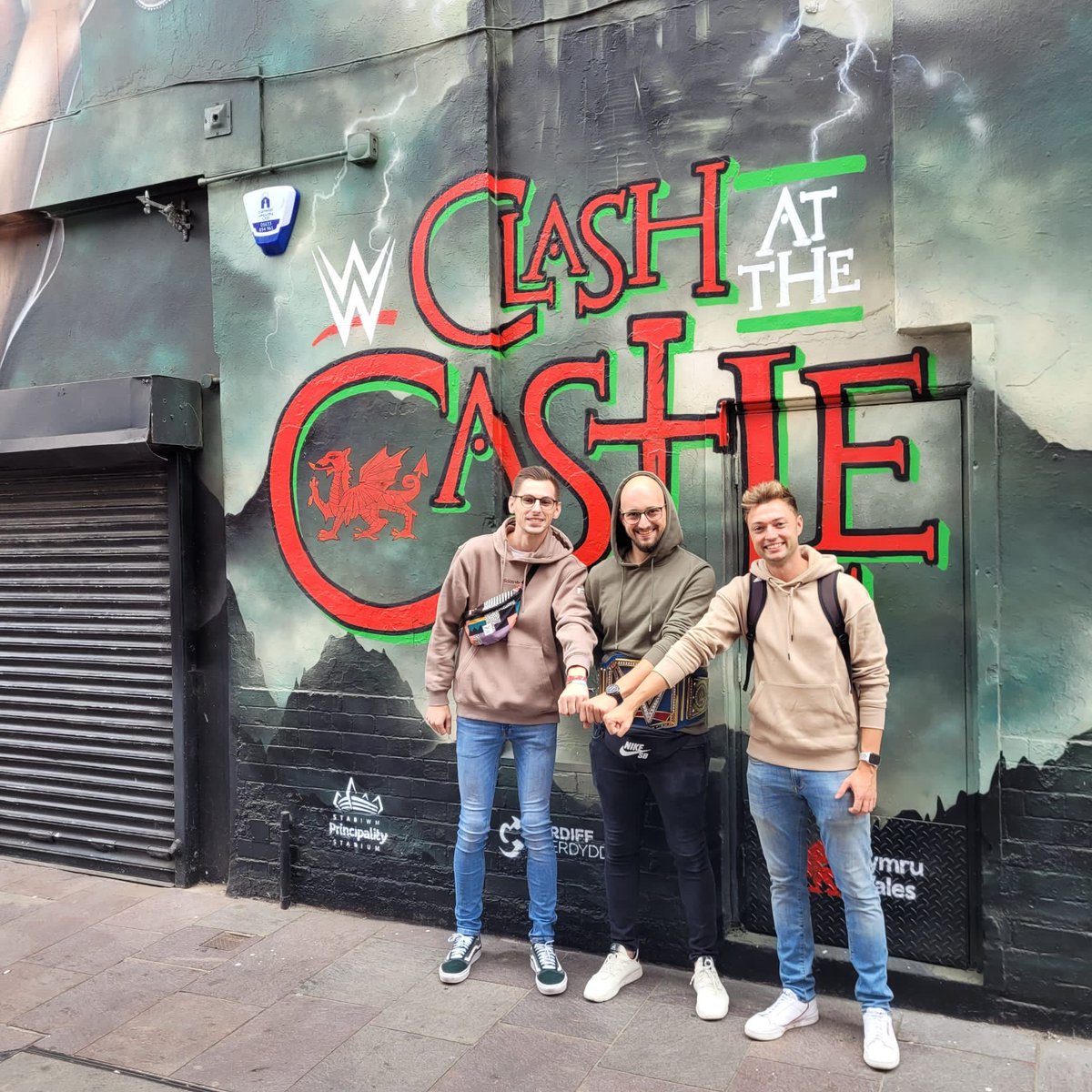 enter_dp's tweet photo. Clash at the Castle! We were there! #WWECastle #wales #Cardiff #WWEClash #ClashAtTheCastle  #WWELive #wrestlingfanatics @Kev78458591 @jschnetti04 https://t.co/Otm2eX5Dl5