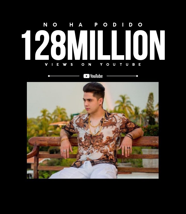 JDChartData's tweet photo. 🗣️| “no ha podido” de @Juandedios_P alcanzó a la cifra de 128 Millones de visualizaciones en YouTube https://t.co/nbuKzFIpYG
