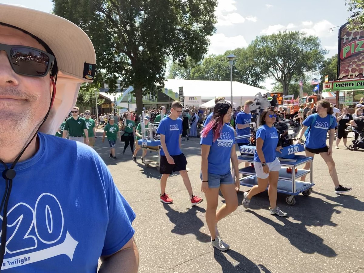 Blue Twilight (@2220robotics) on Twitter photo Great day <a href="/mnstatefair/">Minnesota State Fair</a> earlier this week demonstrating our robot. We earned a blue ribbon and a sweepstakes award! <a href="/FIRSTweets/">FIRST</a> <a href="/FRCteams/">FIRST Robotics Competition</a> #OMGrobots Great day <a href="/mnstatefair/">Minnesota State Fair</a> earlier this week demonstrating our robot. We earned a blue ribbon and a sweepstakes award! <a href="/FIRSTweets/">FIRST</a> <a href="/FRCteams/">FIRST Robotics Competition</a> #OMGrobots
